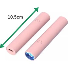 Uv Kalıcı Oje Jel Tırnak Kurutucu Epoksi Kurutucu Fototerapi Makinesi USB Kablolu Slim Kasa Pembe