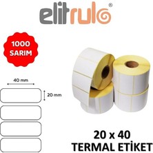 Etiketi 20X40 Termal - 1000 Adet