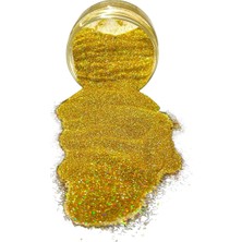 Epoksi Glitter Sim 50 gr Holografik Parlak Gold