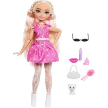 Saçlı ve Eklemleri Bükülebilen Barbie Dream Besties "malibu" Bebek ve Aksesuarları, Makyaj Temalı Oyuncaklar, JKP50