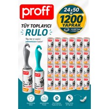 proff Tüy Toplayıcı 24 Lü  2 Yedek Rulo Aparat (24X50 = 1200 Yaprak)