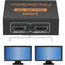 4435 2 Port UHD 4K HDMI Switch Ekran Monitör Splitter Çoklayıcı