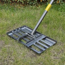 Tesviye Tırmığı, 6ft Ergonomik Saplı Çimler Için 17"X10" Çim Düzleştirici Aracı, Çimler Için Ağır Hizmet Tesviye Tırmıkları, Yard Bahçe Golf Sahası, Kolay Seviyeli Toprak Kum Kir Yüzeyleri…