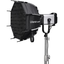 AS-045 Izgaralı ve Gridli Softbox, 45 cm Siyah