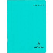 Seyes Defter 24X32CM 60 Yp. Plastik Kapak (Turkuaz)