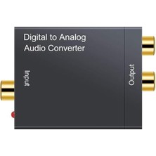 Dijital Analog Ses Dönüştürücü,toslink, Optik Çıkış To Rca Çevirme Dac Dijital Spdıf Koaksiyel Optik Dönüştürme L/r Rca, Toslink Optik Ses Adaptörü Için Ps4 Hd DVD Ev Sinema Sistemleri