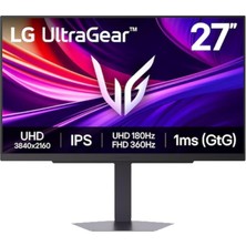 Ultragear 27G810A-B 27 Inc 4K 180Hz Fhd 360Hz 1ms HDMI Dp USB Adaptive Sync HDR400 Pivot Dual Mo