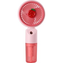 Pileli Store Feny FN-F50 Pembe 3 Kademeli Hız Buharlı Ferahlık Elde Kullanım Dahili 800MAH Bataryalı Type-C Şarj Girişli VANTILATÖR(1923)