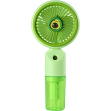 Pileli Store Feny FN-F50 Yeşil 3 Kademeli Hız Buharlı Ferahlık Elde Kullanım Dahili 800MAH Bataryalı Type-C Şarj Girişli VANTILATÖR(1923)