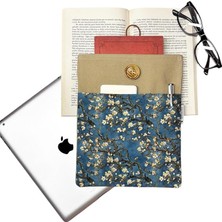 Kılıfı, Kitap Çantası, Book Bag, Tablet Bag, Book Sleeve, Ebook Bag (Badem Ağacı)