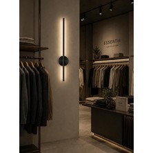 Sarjlı LED Aplik | 8W | 3200K Gün Işığı | 75CM | Duvar Tipi/tablo Dekoratif Işık (Siyah Kasa)