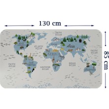 Uslucan Alışveriş Eğitici Dünya Haritası Dünya Atlası Çocuk ve Bebek Odası Duvar STICKER-85X130-3815