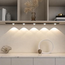 Vista Hareket Sensörlü Slim LED Kabin Armatürü Dekoratif Dim Edilebilir USB Şarjlı Aydınlatma (Siyah, 60 Cm)