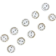 Adet 15 mm Handmade Düğme (Beyaz)