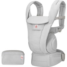 Deluxe Cotton (Pearl Grey) 4 Farklı Taşıma Pozisyonlu Ergonomik Kanguru, 0-4 Yaş Yeni Doğan