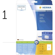 5065 Evrensel Etiketler, 25 Yaprak, 210 x 297 Mm, 1 Adet A4 Yaprak, 25 Adet, Kendinden Yapışkanlı, Yazdırılabilir, Mat, Çıkartma, Beyaz