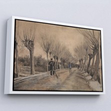 Uslucan Alışveriş Ahşap Çerçeveli Vincent Van Gogh - Etten'de Yol Tablosu - Road In ETTEN-7186