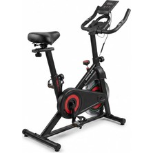 Spin Kondisyon Bisikleti – 4 kg Volanlı, Ayarlanabilir Dirençli Egzersiz Bisikleti Kırmızı