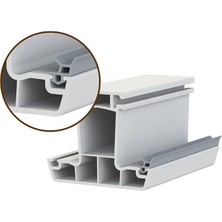 Kalın Fitil Pvc Kapı Pencere Contası Pvc Doğrama Fitili Kalın Model 7 mm 25 Metre Gri UK03