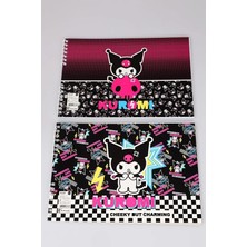Dekomus Ile Yeni Sezon Lisanslı Kuromi "tekli" Spırallı 17X25 cm 15 Yaprak Resim Defteri