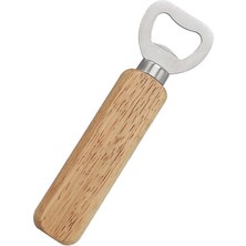Ahşap Saplı Şişe Açacağı, Metal Başlıklı, 14 cm Uzunluk, Bar ve Mutfak Için Gazoz, Soda, Maden Suyu Kapağı Açacak