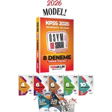 Önlisans - Ortaöğretim Kpss Yediiklim Yayınları Ösym Ne Sorar? 8 Deneme + 5 Branş Deneme Set YEDIKPDD8DEN Yediiklim Yayınları