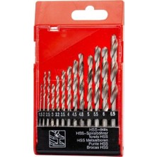 Hss Metal İçin 13'lü Matkap Ucu Seti Uzun Ömürlü Tasarım ile 1,5-6,5 mm Ölçülerde