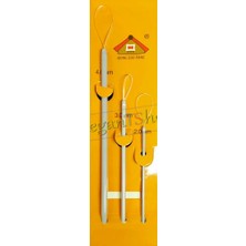 Elegantshop Misinalı Yün Iğnesi Seti 3 Adet 2 mm 3 mm 4 mm Farklı Kalınlıkta Kullanım İçin