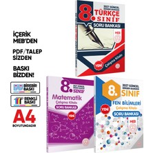 Karakutu Yayınları 2027 8.Sınıf LGS MEB 3lü SET( Matematik-Fen-Türkçe) Soru Bankası Seti Renkli Baskı A4 BASKI ÜCRETİ