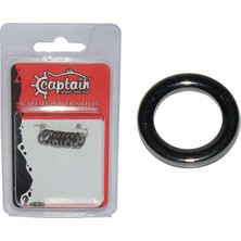 Captain 5148 Jig Halkası Inox 10LU Paket Black Nikel