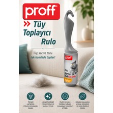 proff Tüy Toplayıcı Rulo (1 Adet Sap + 1 Adet 60 Yapraklı Rulo)