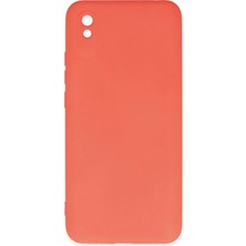 Metemix Newface Xiaomi Redmi 9A Kılıf Nano Içi Kadife Silikon - Turuncu