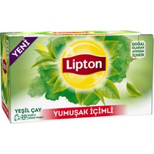 Lipton 20 Adet Yumuşak İçimli Yeşil Çay Doğal ve Katkısız Ferahlatıcı Lezzet Sunar