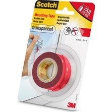 Mbb E-Ticaret 3m 4004 Montaj Bandı Çift Taraflı Şeffaf 19X1.5 Metre