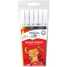 Mbb E-Ticaret Pensan Kidz 6 Renk Keçeli Boya PE34000KK6R-(***3 Adet***)