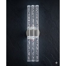 Backhome Bubbleflux Trio Large 51 cm Modern Tasarım LED Aplik - Duvar Lambası - Gümüş -  Elektrikli - Beyaz LED