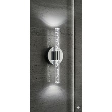 Backhome Bubbleflux Small 31 cm Modern Tasarım LED Aplik - Duvar Lambası - Gümüş -  Elektrikli - Beyaz LED
