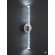 Backhome Bubbleflux Large 51 cm Modern Tasarım LED Aplik - Duvar Lambası - Gümüş -  Elektrikli - Günışığı