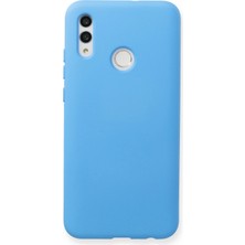 Metemix Newface Huawei P Smart 2019 Kılıf Nano Içi Kadife Silikon - Mavi