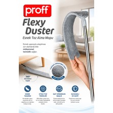 proff Flexy Duster Bükülebilen Pratik Toz Alıcı Mop - Dar Alan, Petek ve Mobilya Altı Temizleme Aparatı