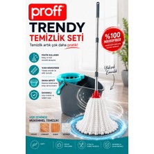 proff Trendy Temizlik Seti Her Zemine Uygun Ekstra Emici Mikrofiber Mop Paspas