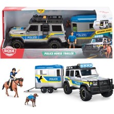 Dickie Mercedes-Benz G500 4x4 Polis Aracı,  At Taşıma Römorklu 203717007