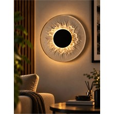 3doruk Dekoratif Göz Desenli LED Duvar Aydınlatması – Sıcak Işık Modern Duvar Dekoru