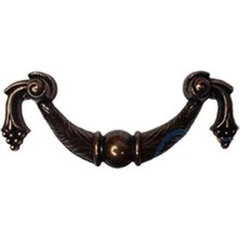 Efnaz Style Dekoratif Zamak Üzümlü Kulp - 64MM, Eskitme, 1 Adet