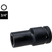 Titi 6604 Altı Köşe 3/4" Havalı Uzun Derin Lokma Anahtar 17 mm