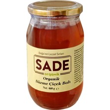 Sade Organik Süzme Çiçek Balı 460 gr Ekolojik ve Doğal Ürün Menşei Türkiye