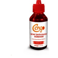 Cengo 100 ml Kırmızı Beyaz Tahta Kalemi Mürekkebi Canlı Renklerle