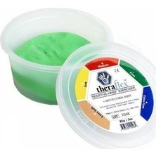 Thera-Band Theraflex El Egzersiz Hamuru Yeşil (Sert) 85 Gram Dirençli Yapı ile El Kaslarını Güçlendirir