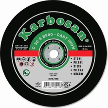Karbosan Mermer Kesme Taşı 115X2,5X22 Mm Kesim İçin Yüksek Performanslı Taş