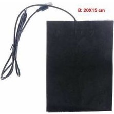 Çınar Hobi Çınar Karbon Fiber Hobi Isıtıcı 20X15CM Taşınabilir Kullanım İçin Siyah Renkli Enerji Tasarruflu